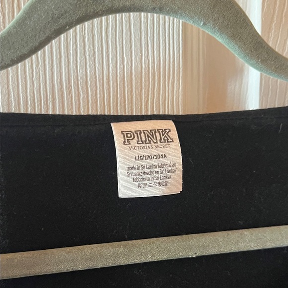 PINK Black Long Sleeve Bodysuit - Picture 2 of 4